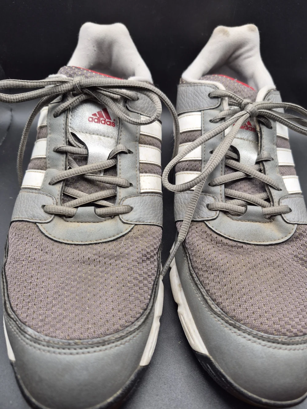 adidas Men’s Golf Shoes Gray with White Stripes